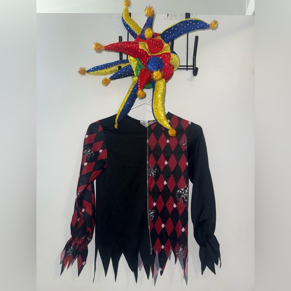 Colorful Jester Kids Costume